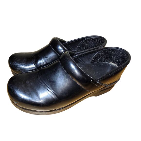 Dansko XP Black Leather Professional Nursing Clog EU Size 39 Womens US 8.5 - Picture 2 of 7